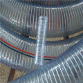 China fabrica la manguera de la succión reforzada del alambre de acero espiral del PVC de la categoría alimenticia de 6 pulgadas